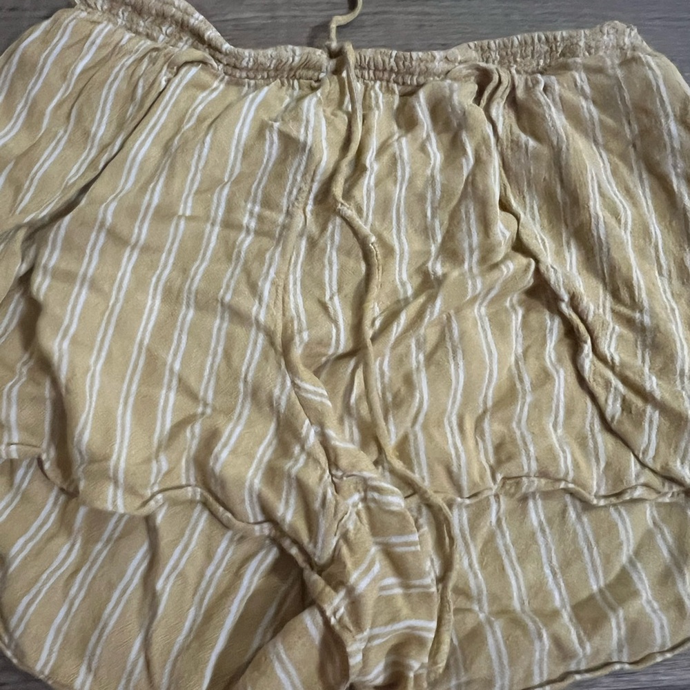 Striped Tan Shorts